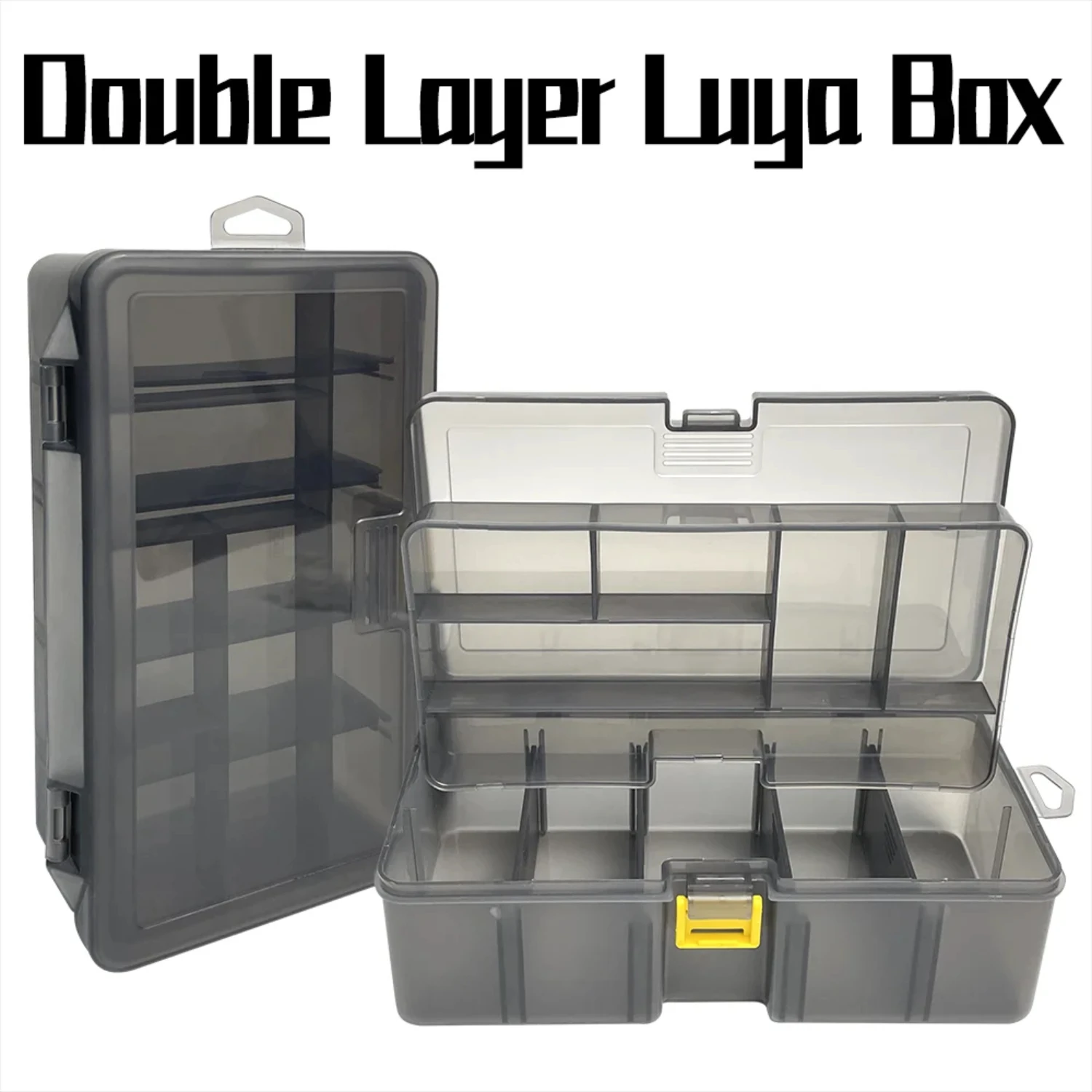 

Double layer lua box fake bait soft lure box fishing tackle multifunctional box fishing accessories sea fishing tool box