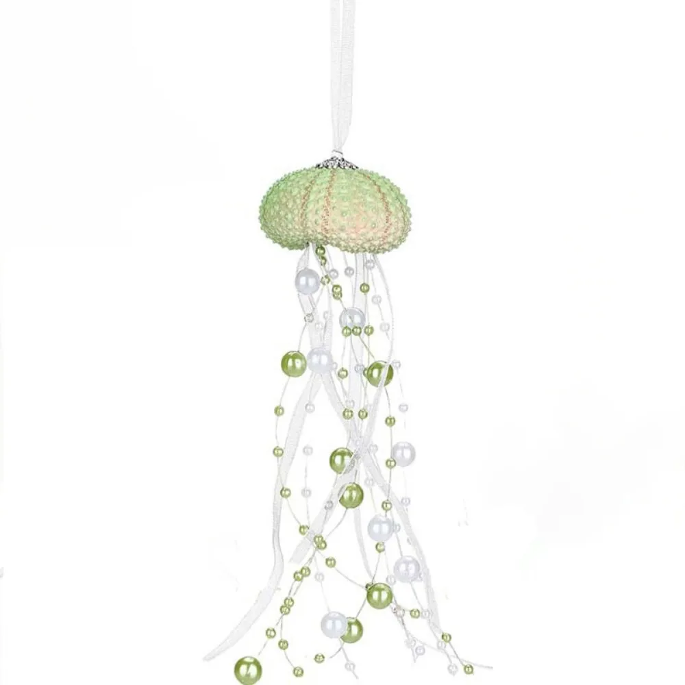 DIY Jellyfish Prism Pendant Easy to Catch Exquisite Sea Shell Wind Chimes Ocean Themed Sunlight Capture Collector Home
