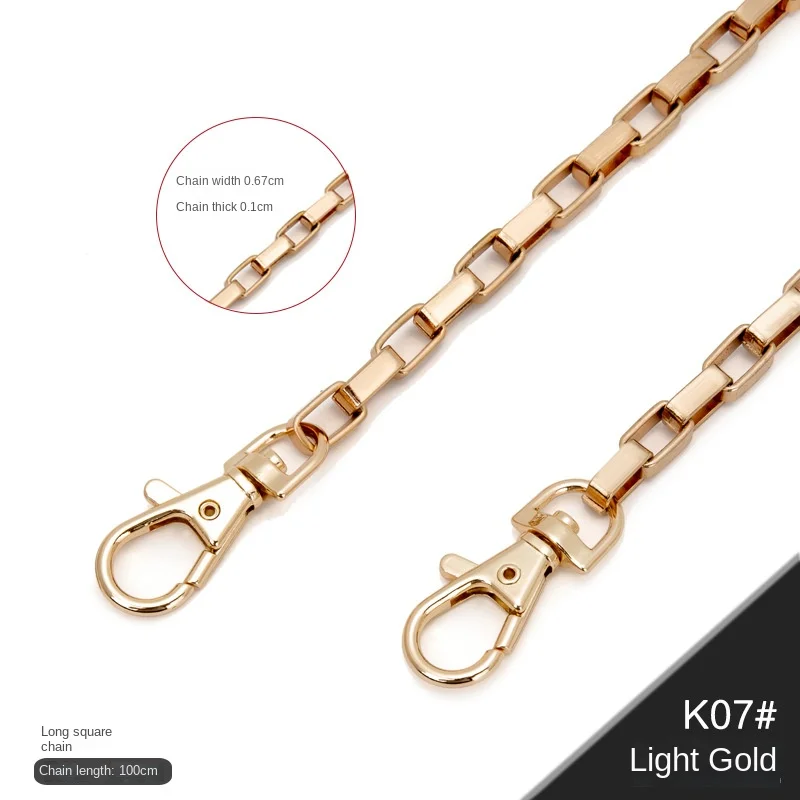 الجملة حقيبة سلسلة الملحقات crossbody حزام الكتف حقيبة سلسلة حقيبة معدنية حزام الذهب الأسود سلسلة استبدال حزام حقيبة #2