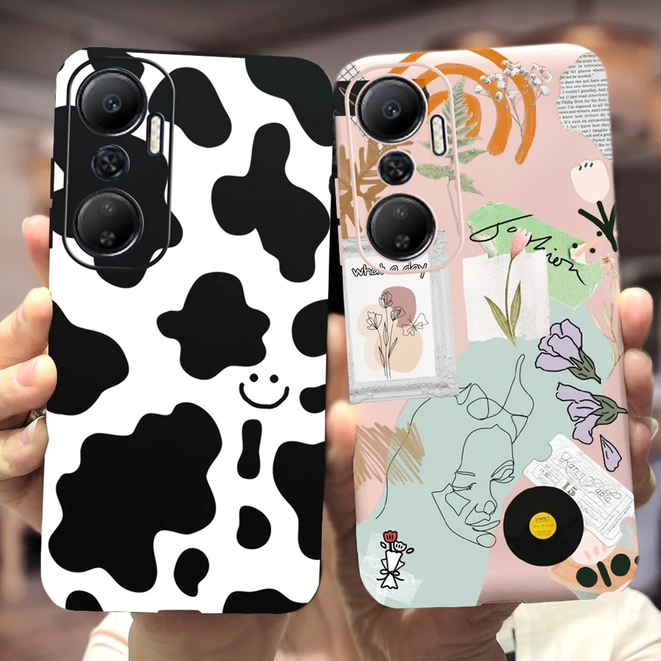 For Infinix Hot 20 4G Case Hot 20i Unique Art Painted Cover Soft TPU Phone Case For Infinix Hot 20 Play Hot20 Hot20i Capa Bumper