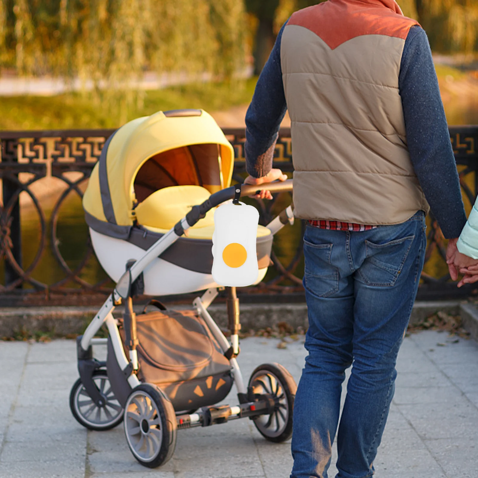 2 pezzi custodie portatili per fazzoletti bagnati riutilizzabili in materiale PP antipolvere per passeggino per culla scatole di salviette portatili da viaggio per veicoli