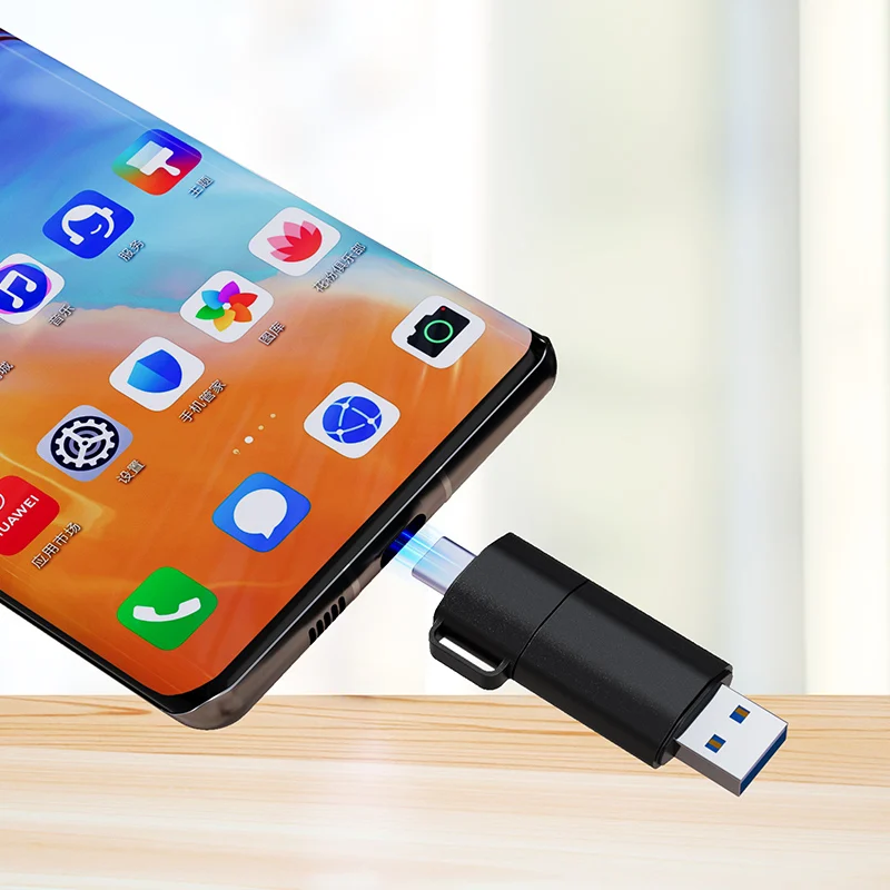 DM PD239 2-in-1 USB 3.2 Flash Drive with Type-C & USB-A OTG Support Memory Stick