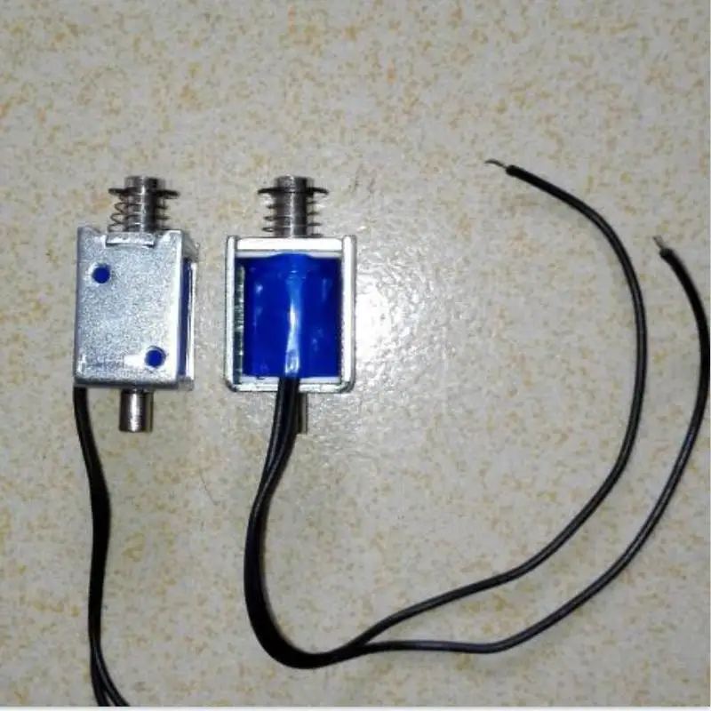 DC3V5V12V Miniature Electromagnet Electrically Powered to Pop Out Impact Type Knocking Type Miniature Through-type