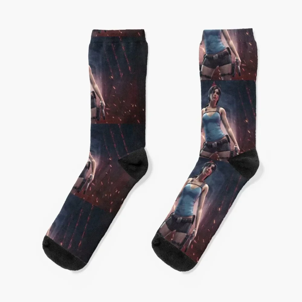 Tomb Raider Lara Croft Socks christmas gift short Children's christmass gift Luxury Woman Socks Men's