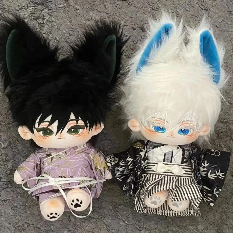 

Anime Jujutsu Kaisen Satoru Gojo Big Ear Ver. 20cm Plush Dolls Toy Nude Doll Plushie Cosplay 5933 Kids Gift