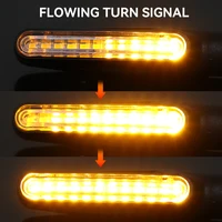 Moto Led clignotant d'eau courante pliable clignotants lampe universelle Moto clignotant lumière construit relais 12V clignotant 3