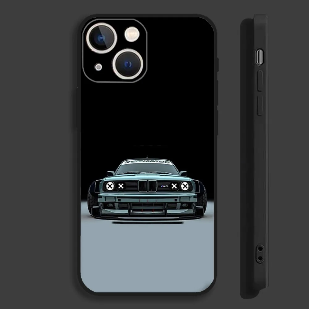 B-Blue Red Car for B-Bmwes-S Phone Case For iPhone 15,14,13,12,11 Plus,Pro,Max,XR,XS,X,7,8 Plus,SE,Mini Silicone Soft