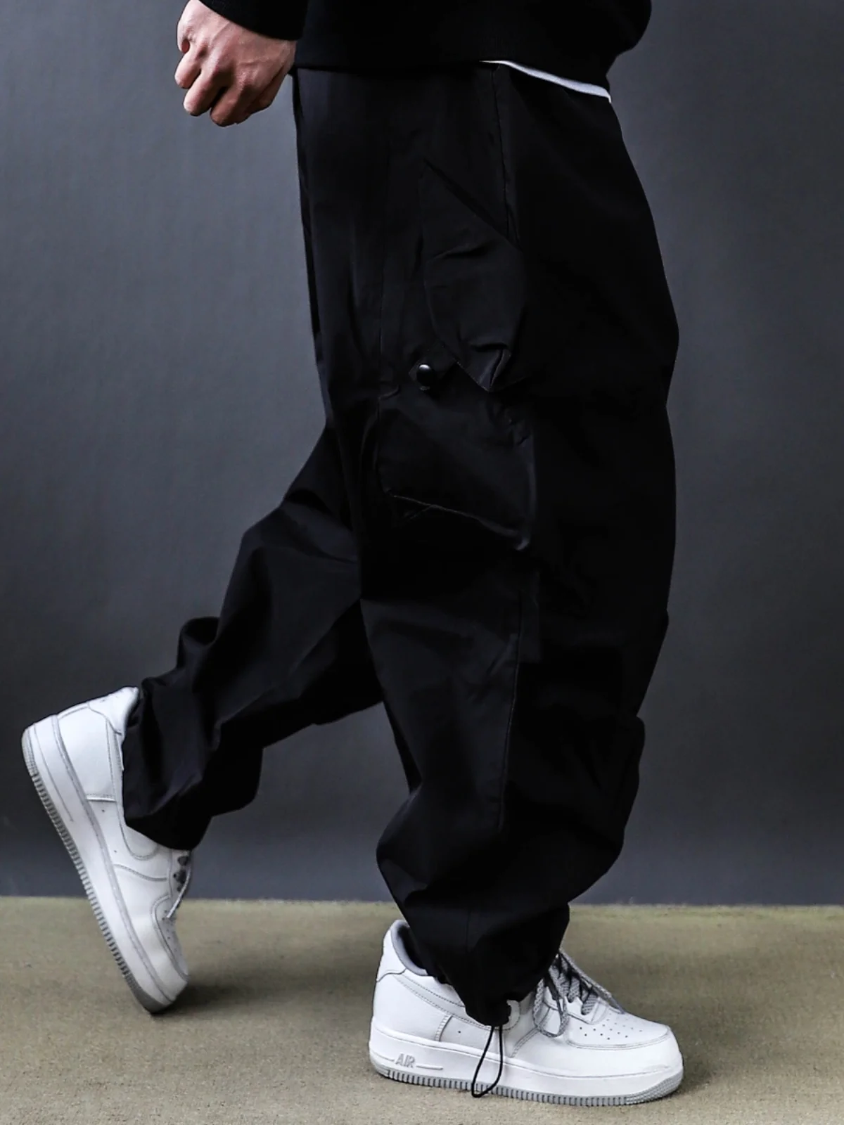 عالية الجودة الشباب عارضة السراويل البضائع ربيع الخريف جديد Sle فضفاضة تناسب عمال السراويل للرجال مع كيتس Bla