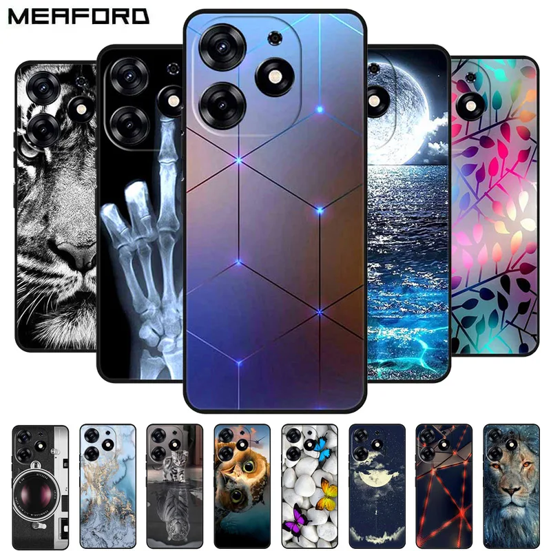 For Infinix Smart 8 Plus Case Wolf Lion Soft Silicone TPU Back Cover Phone Cases For Infinix Smart 8+ Smart8 Plus X6526 Fundas