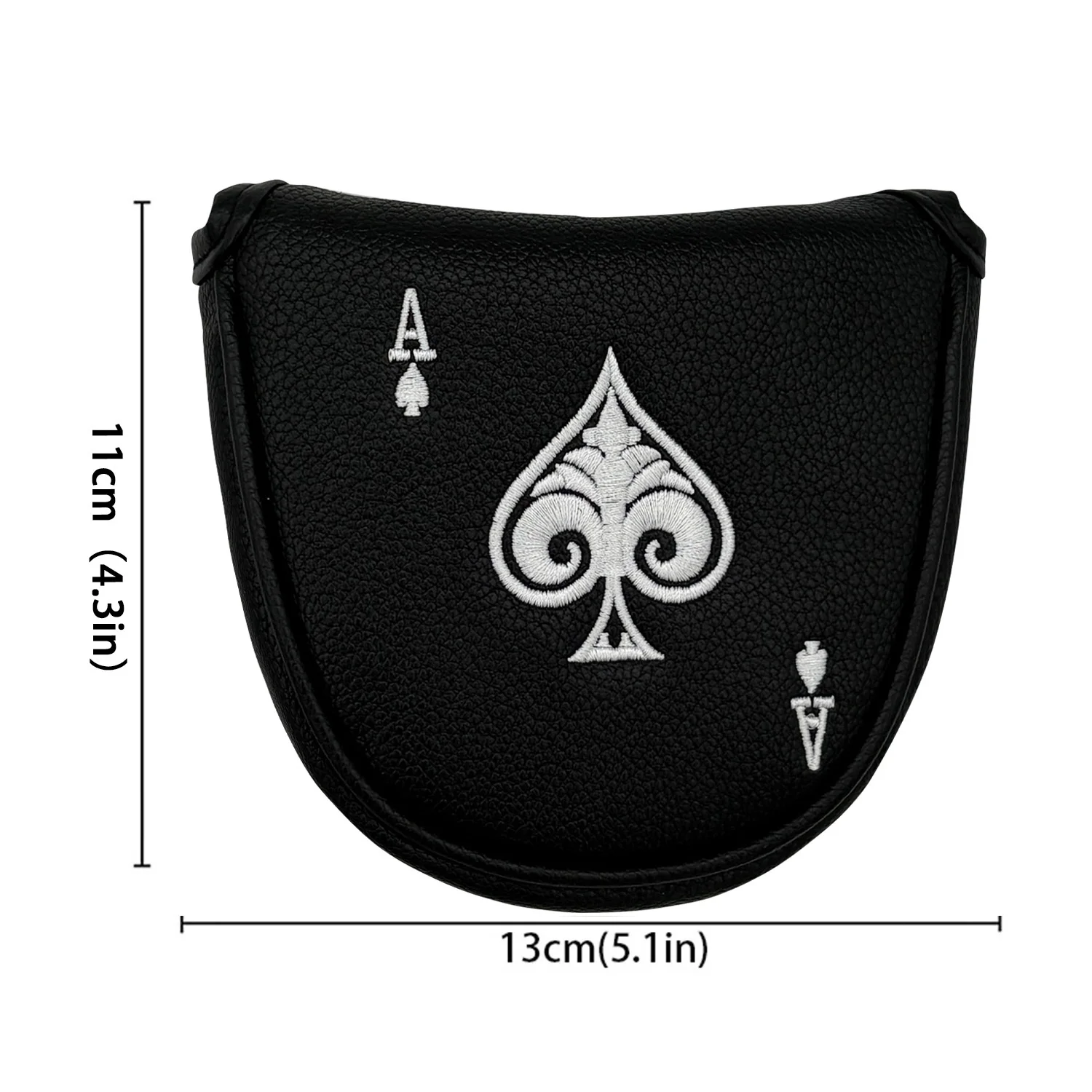 Golf Putter Cover Head Golf Headcover PU Leather Elcro For Mallet Blade Putter Golf Club Head Cover Protector view 2