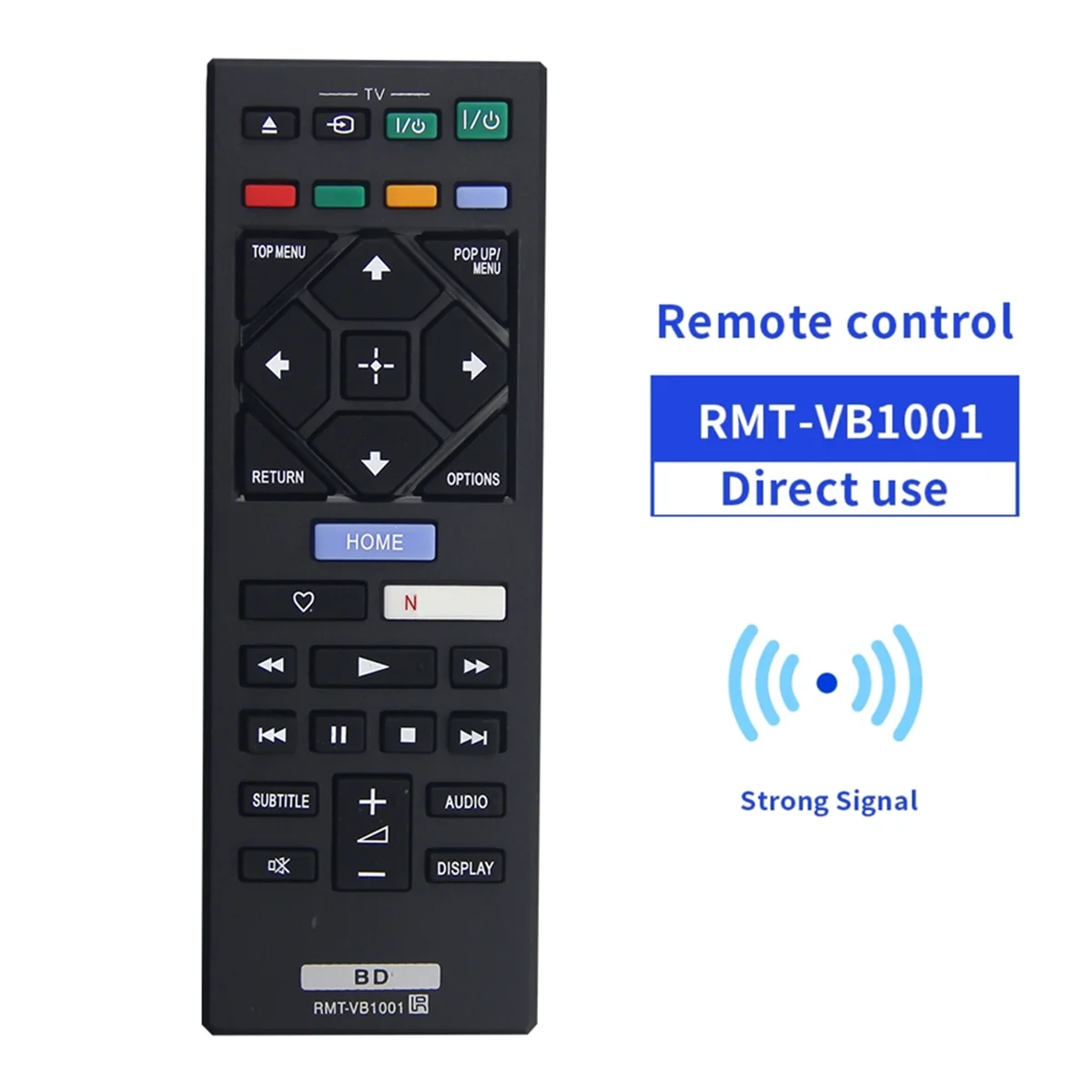 RMT-VB1001 Remote Control for Sony Blu-Ray Disc DVD BD Player BDP-S1500 BDP-S4500 BDP-S5500 BDP-S6500 RMTVB100I