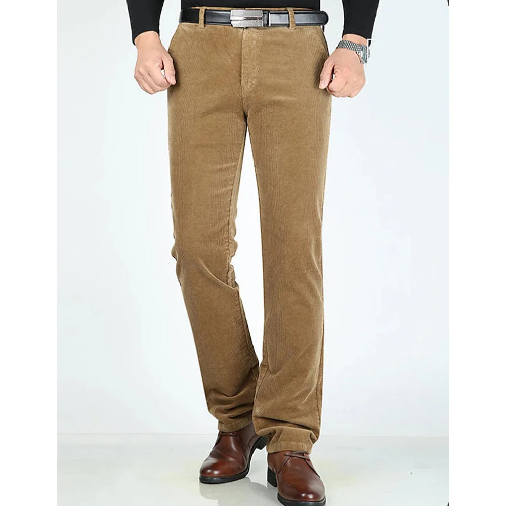 

Mens Corduroy Suit Pants Slim Fit Tapered Ankle Leg Business Trousers Elegant Stylish Comfortable Solid Color Formal Office Wear