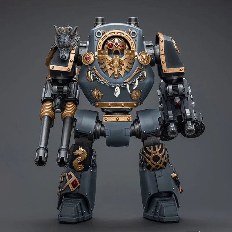 

JOYTOY Warhammer The Horus Heresy 1/18 Space Wolves Contemptor Dreadnought with Gravis Bolt Cannon Action Figure Model Toy