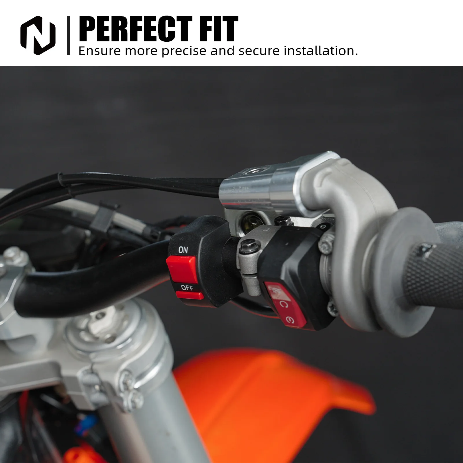 NICECNC For KTM SX 125 SX 250 SXF 450 2017-2025 Fan Cable with Switch Kit For Husqvarna TX 300 FX FC 350 450 GasGas EC 250F 350F