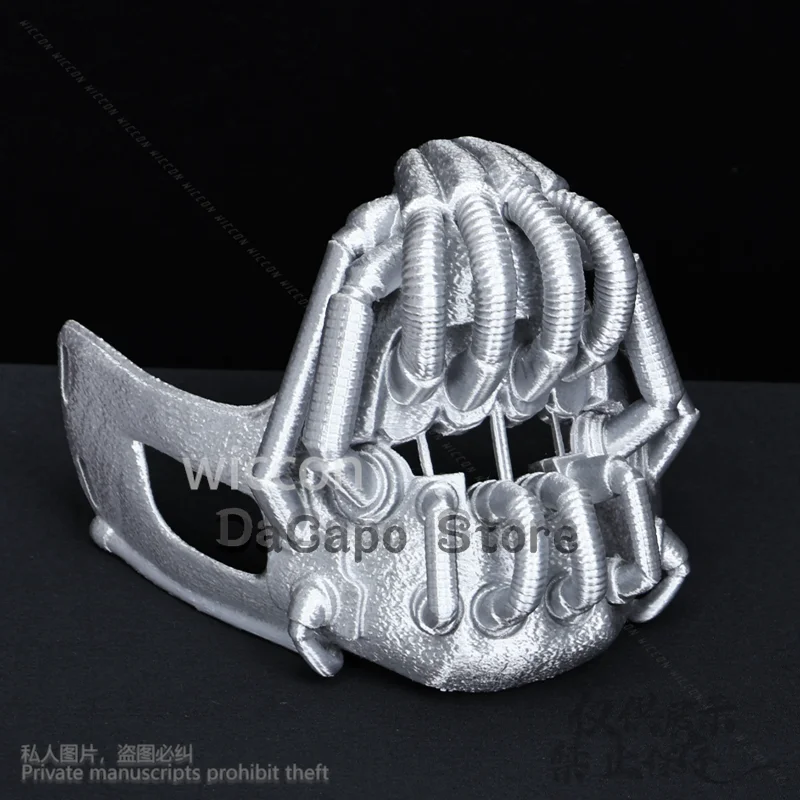 ベインコスプレアニメゴシック映画騎士シルバースカル 3D ポリ乳酸パンクマスクハロウィンカーニバルパーティー女性男性 Cos