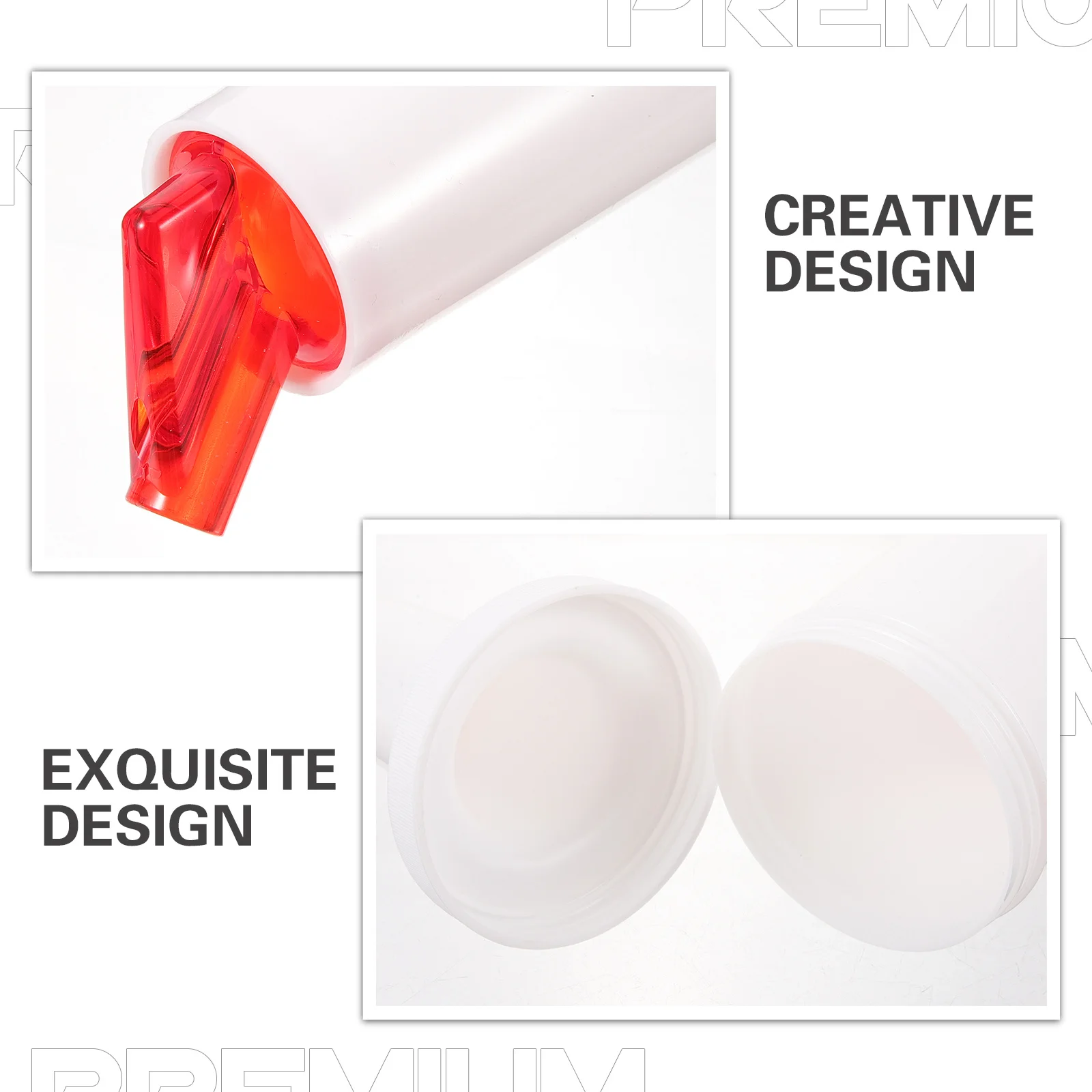 

6Pcs Plastic Juice Pour Bottles Leak-Proof Bar Beverage Dispensers Wide Spout Fruit Juice Bottles for Bartending Sauces