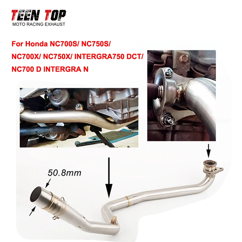 

For Honda NC750X 2012-2020 NC700X NC700S NC750S 12-20 NC 750X 750S Exhaust Header Escape Moto Motorcycle Exhaust Muffler