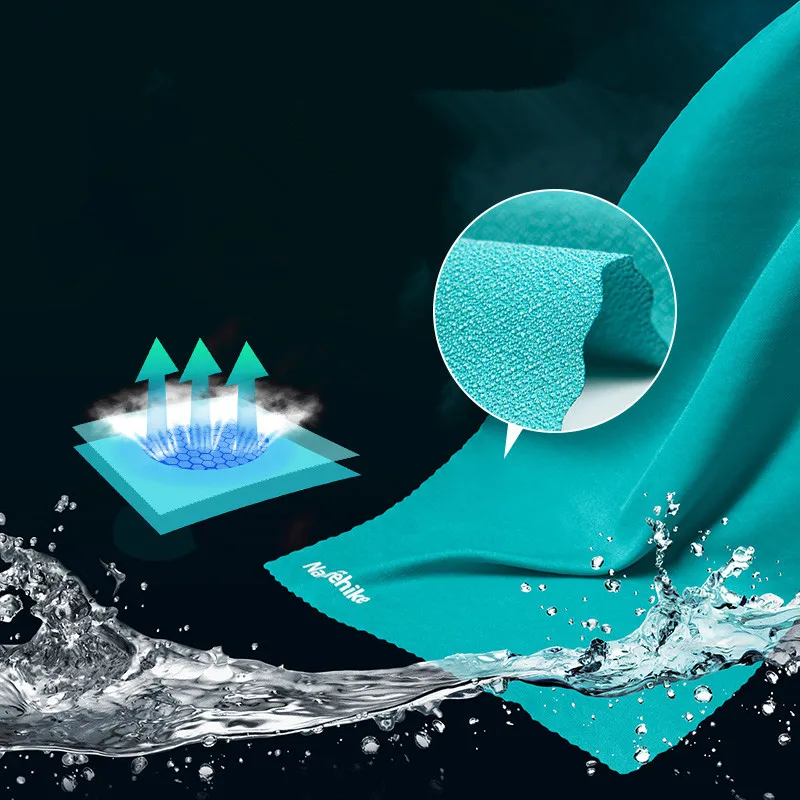 Verdickte Mikrofaser-Handtücher, schnell trocknende, saugfähige Sport- und Campinghandtücher, ultraweiche, tragbare Handtücher für Fitness, Schwimmen, Yoga und Strand – Detail 5