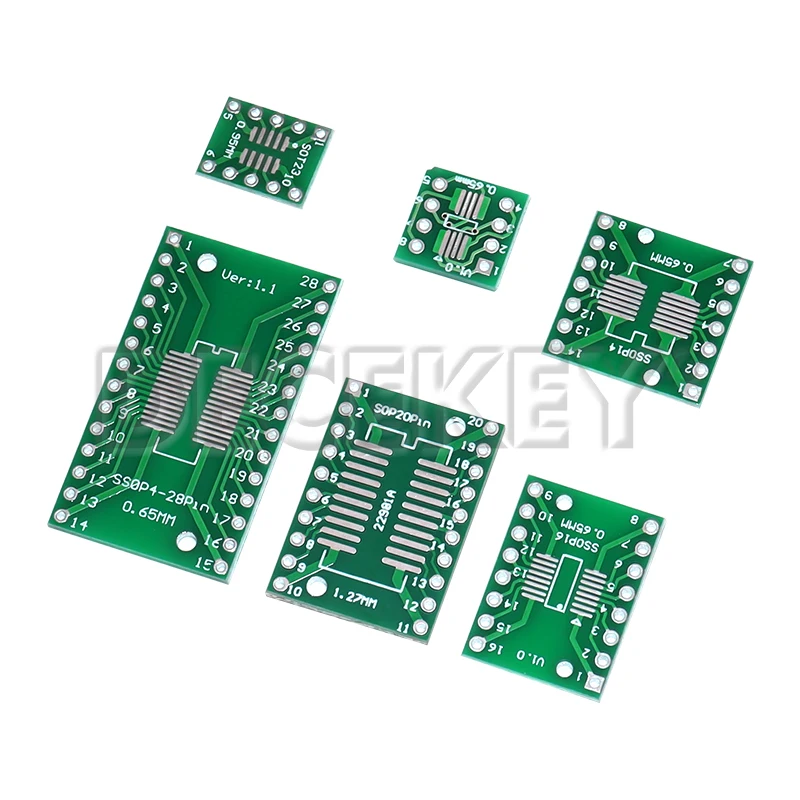 Zestaw PCB SOP8 SSOP10 SOP14 SOP16 20 24 28 56 do DIP/SMD do DIP Gniazdo adaptera IC SOIC Płytka adaptera płytki TSSOP 0,65 mm 1,27 mm