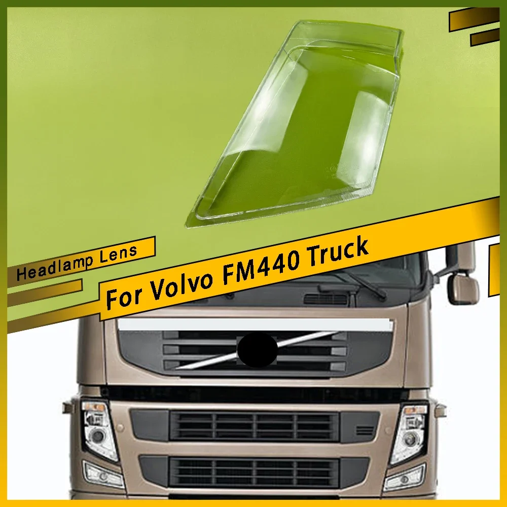 

For Volvo FM440 Truck Car Front Headlight Cover Clear Light Glass Shell Head Mask Headlamp Transparent Lampshade Cover