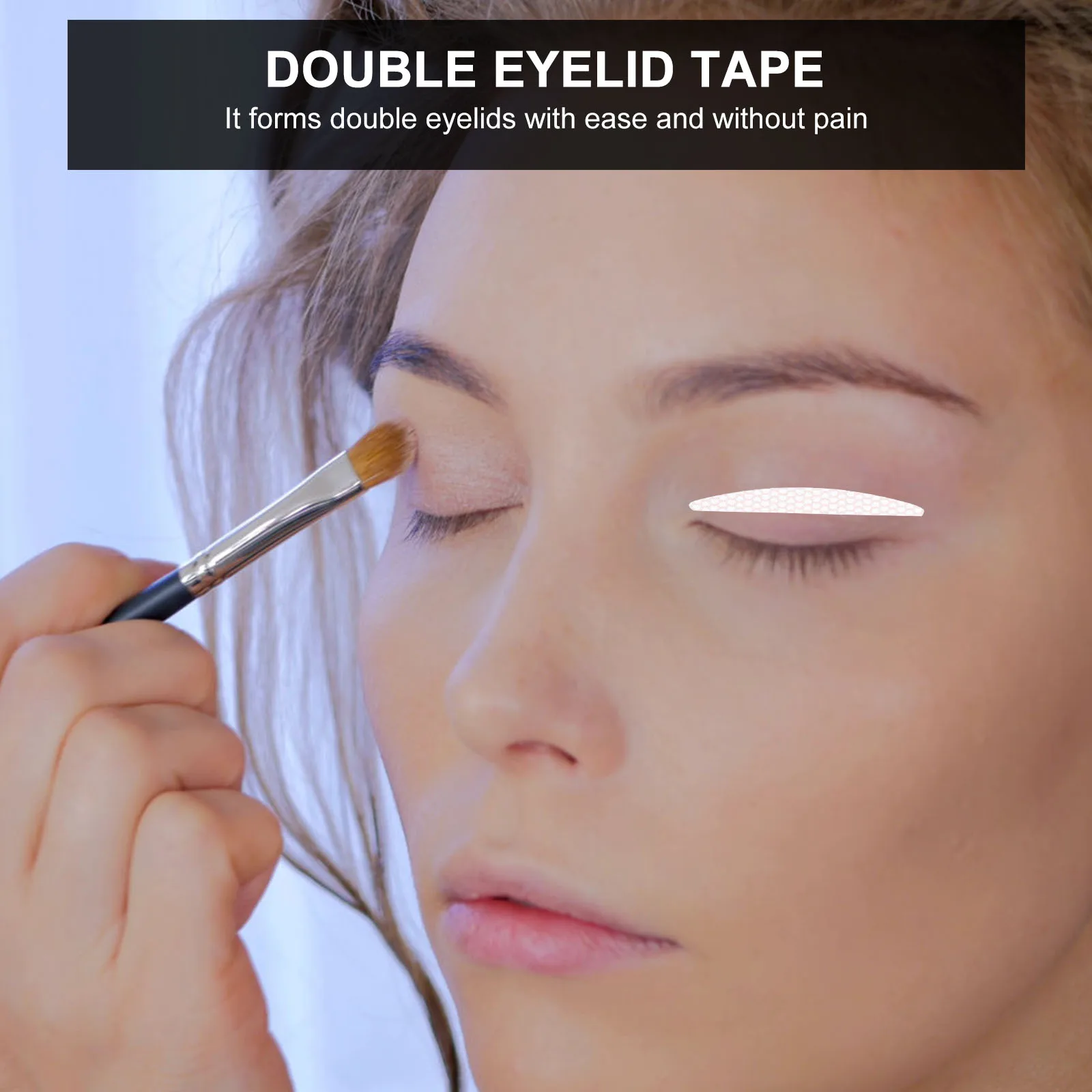 25 Blatt doppelter Augenlid-Aufkleber, unsichtbares Mesh-Klebeband, Augenlifting-Werkzeug, Enhancer-Patches für Make-up-Aufkleber, doppeltes Augenlid-Klebeband