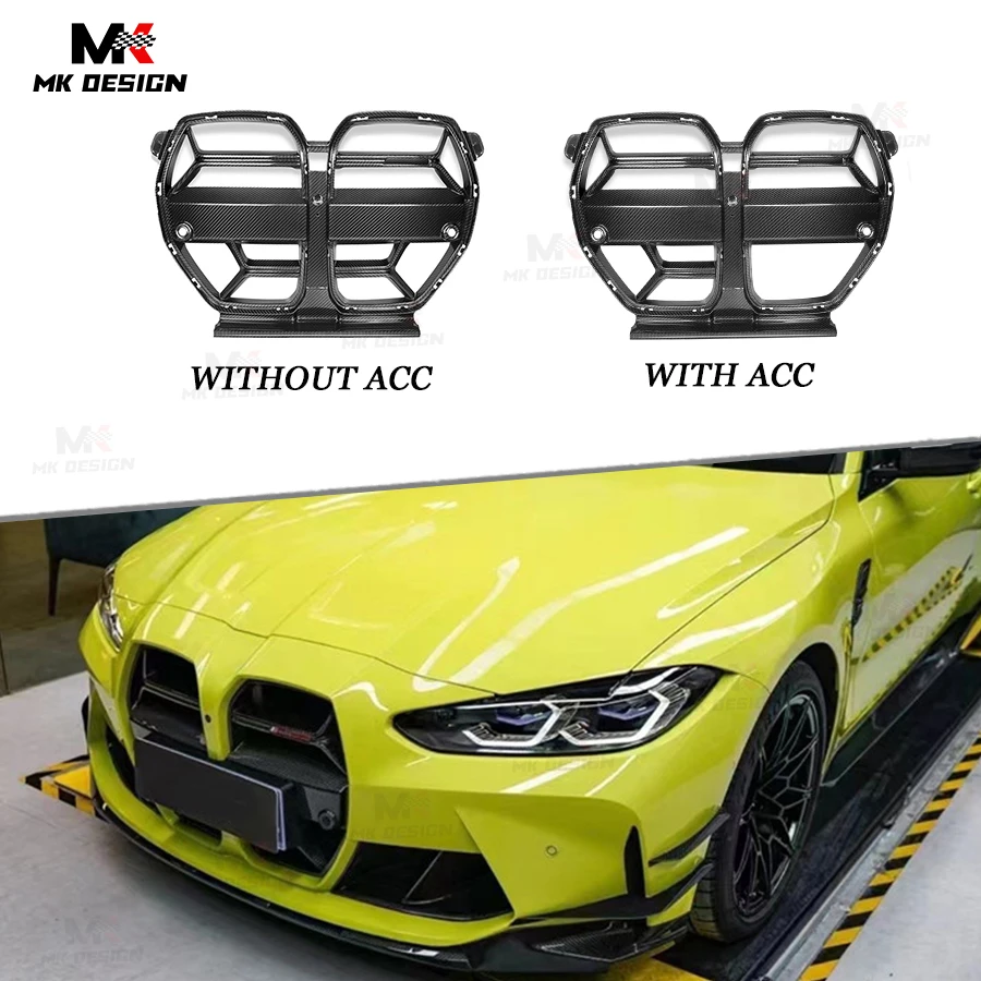 

Carbon Fiber CSL Style Front Bumper Grille Mesh Grill for BMW G80 G81 M3 G82 G83 M4 2021+ Kidney Grill Car Accessories