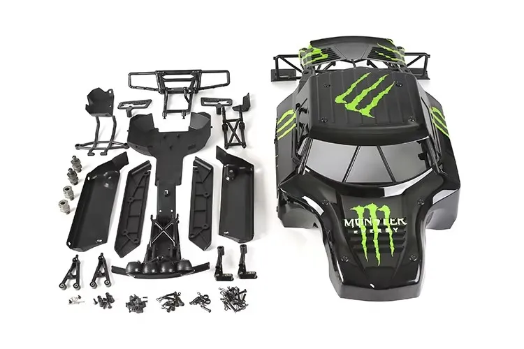 Kit de modification de coque de voiture en matériau PC haute résistance pour 1/5 ROFUN BAJA HPI 5B mis à niveau à 5T