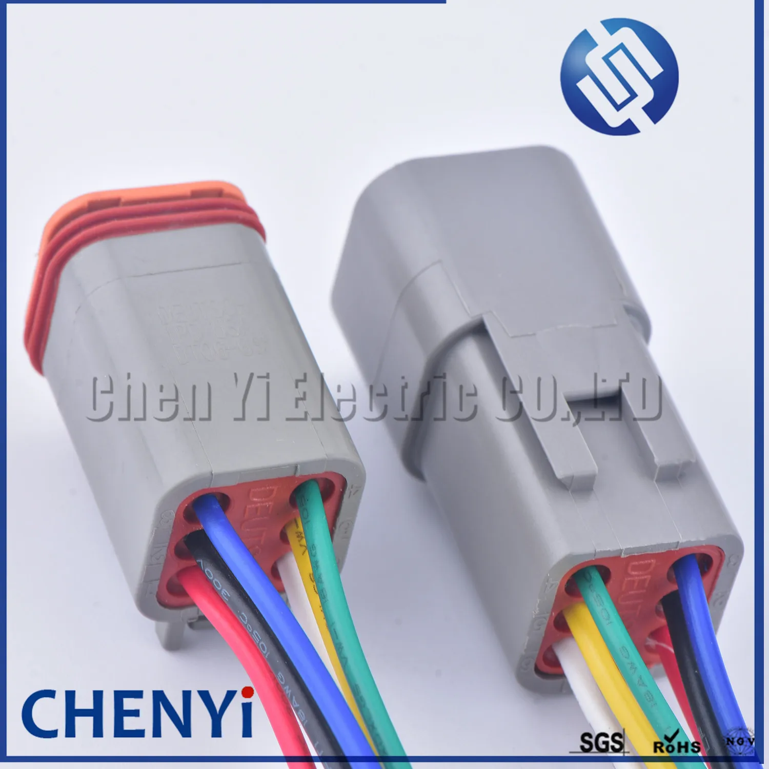 Deutsch DT series 6 Pin male female Auto Waterproof Connector DT06-6S DT04-6P Automotive Electrical Wire Harness pigtail Plug