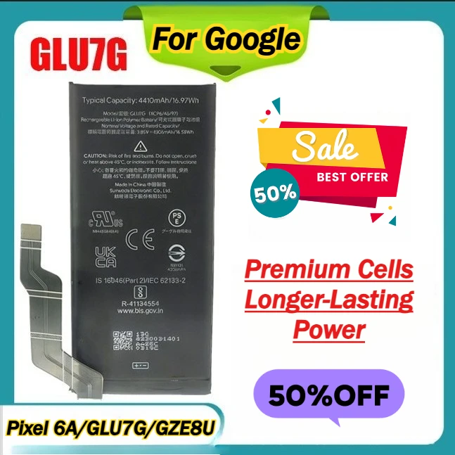 

For The Built-in Batteries for Google Series Phones Such As Pixel 6A/GLU7G/GZE8U