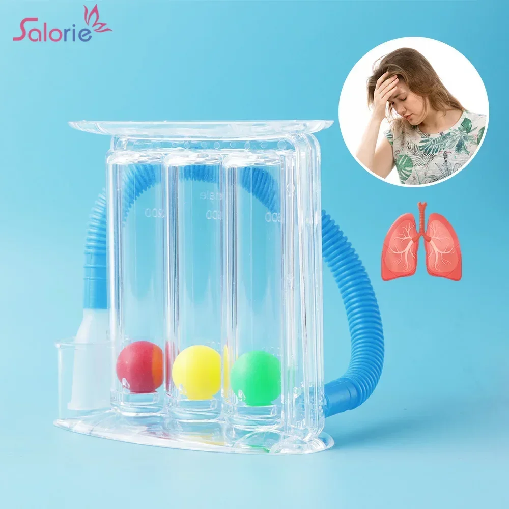 3 Balls Breathing Exerciser Washable Breath Measurement System Soft Durable Lightweight Breath Improvement Rehabilitation Tool