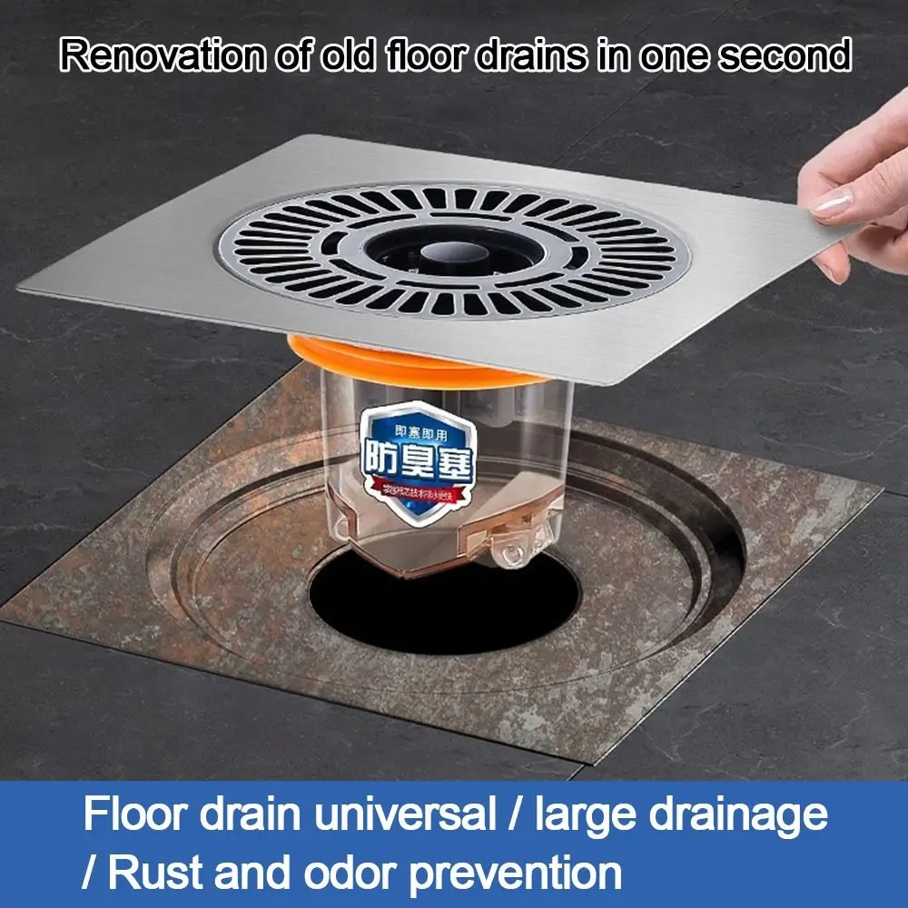 Creative Universal Fast Drainage Shower Floor Drain Self-Closing Anti-odor Sink Strainer Cover Plug Toilet Sewer Shower Drain