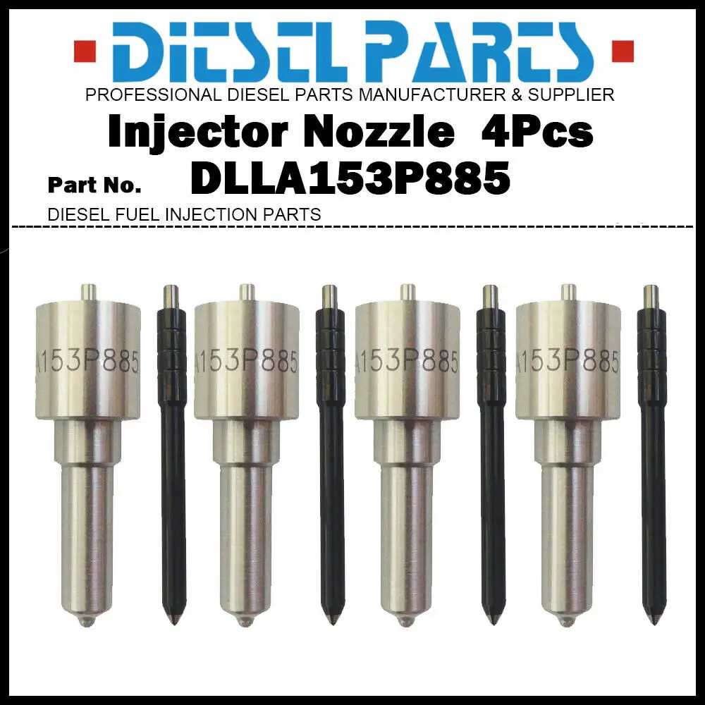 4 Injector Nozzle DLLA153P885 for For Ford Transit 2.2 2.4 6C1Q-9K546-BC 095000-7060