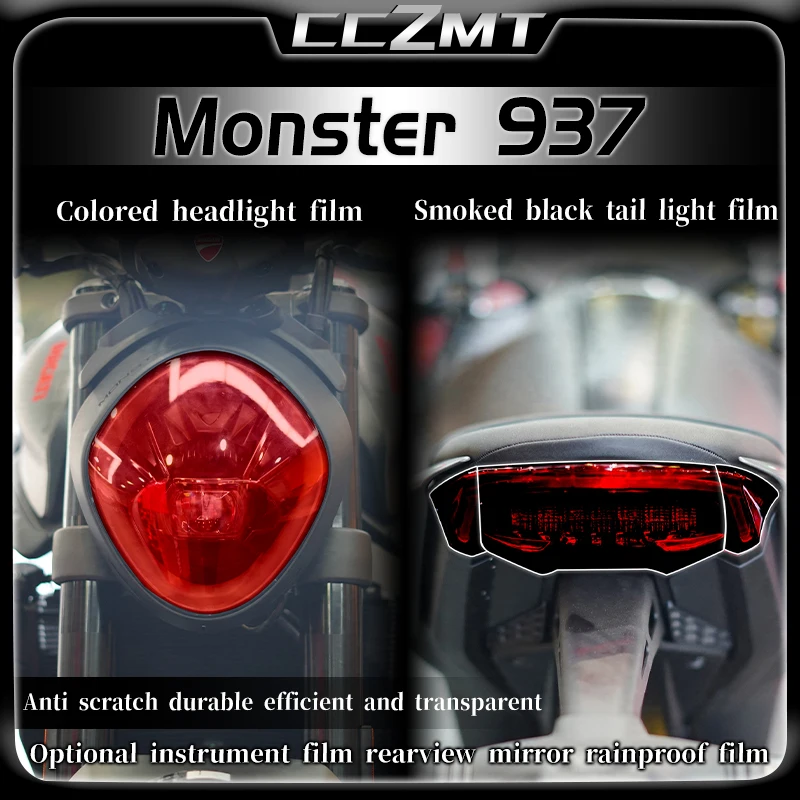 

For DUCATI Monster 937 MONSTER 937 Instrument film Headlight tail light film Transparent protective film Modified accessories