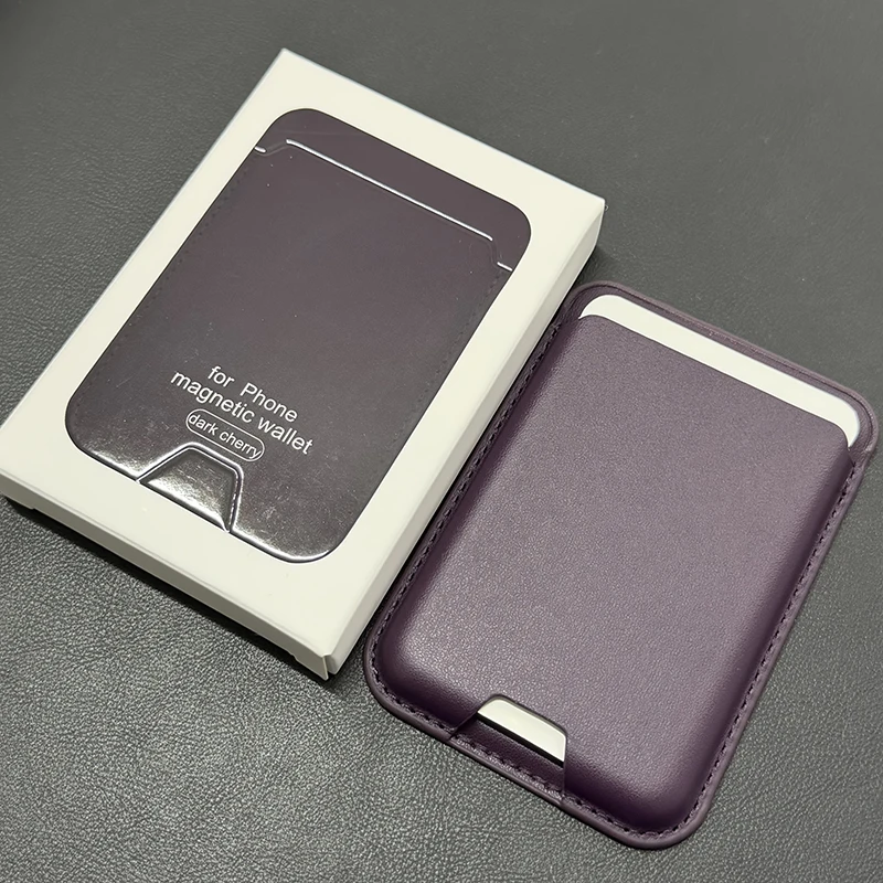 Luxuriöse MagSafe Magnetische Leder-Brieftaschenhülle für iPhone 17 16 15 14 13 12 Pro Max Plus Kartenhalter-Abdeckung Zubehör