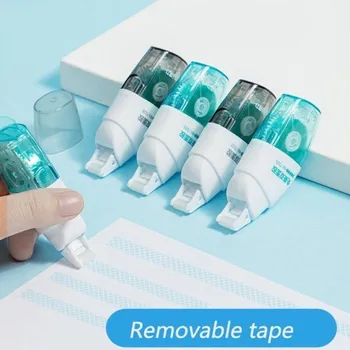 6Mm X 8M Creatieve Dubbelzijdige Transparante Puntlijmband Met Vervangbare Navulling Voor Schoolbenodigdheden Voor Studenten