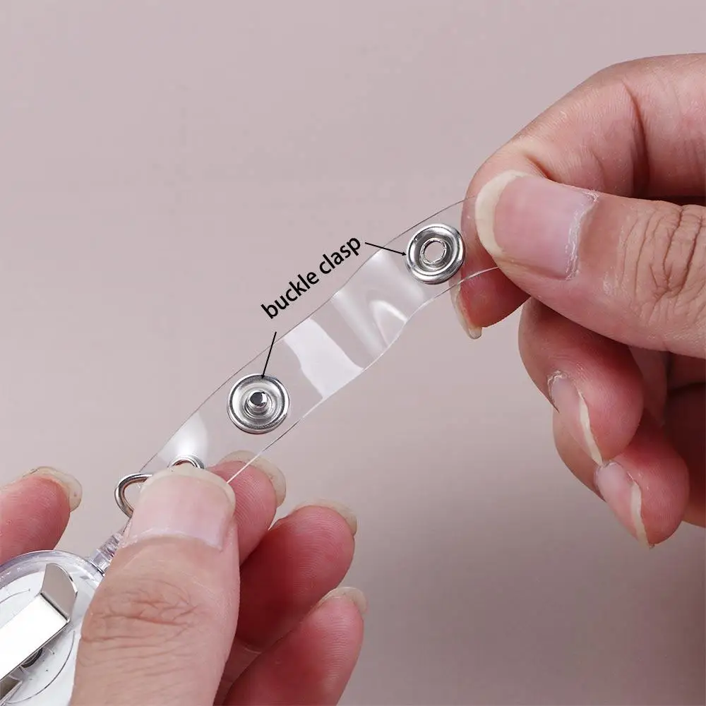 

Supplies School Supplies Cartoon Reel Clip Student Acrylic Badge Holder Name Card Holder Retractable Badge Reel ID Card Clips