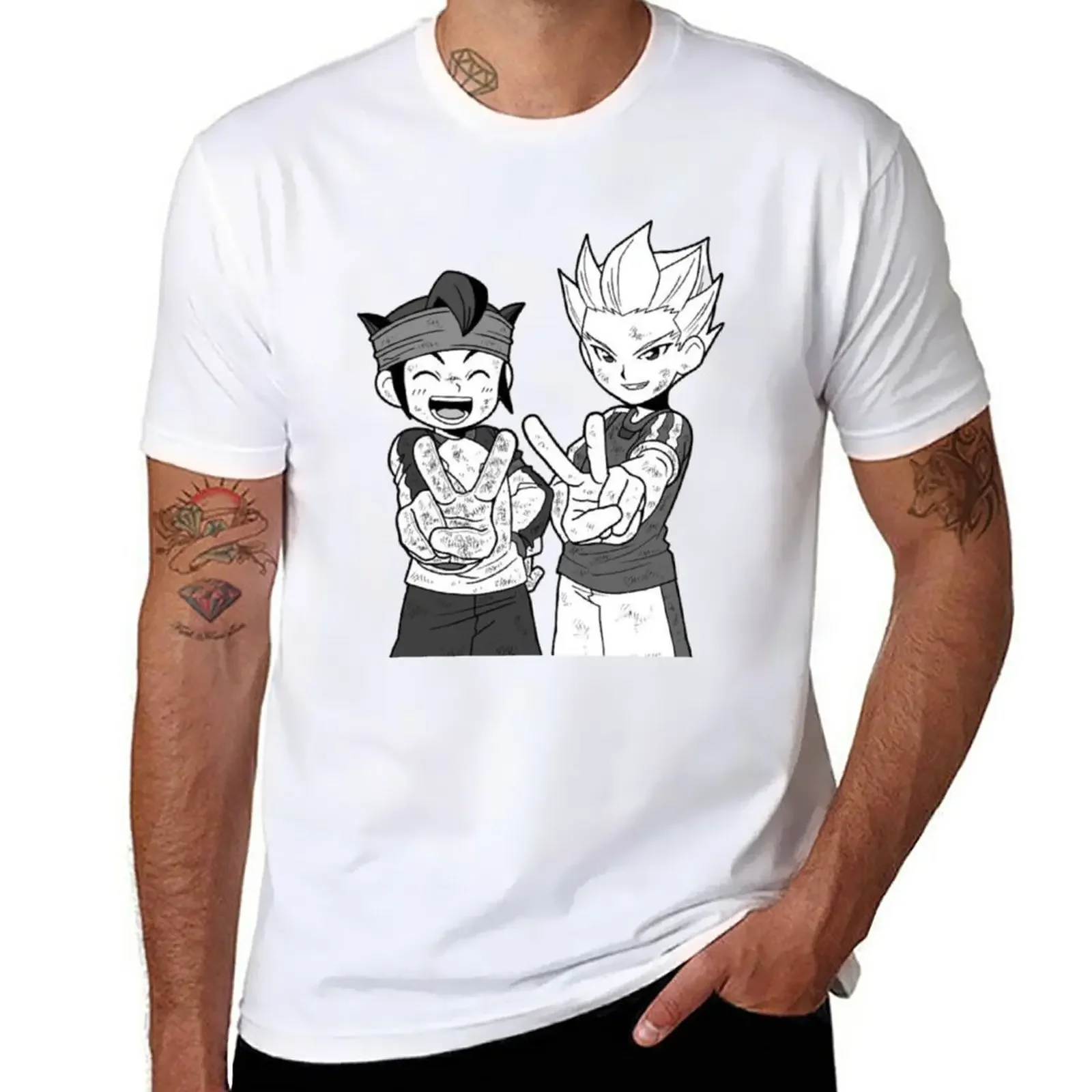 Inazuma Eleven : Axel Blaze (gouenji) fanart ! T-Shirt customs summer clothes Blouse mens plain t shirts