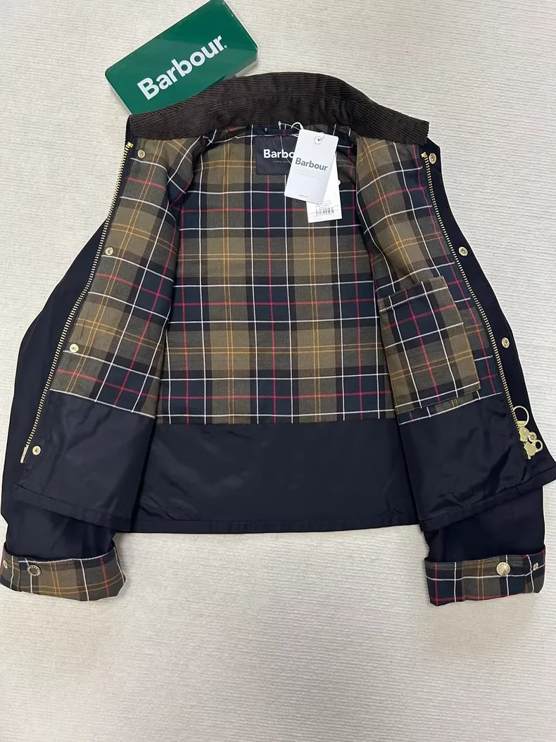 เสื้อแจ็คเก็ตสั้นแบบไม่เคลือบแว็กซ์สำหรับล่าสัตว์ในฤดูใบไม้ร่วงและฤดูหนาวของ B@r Cooperation