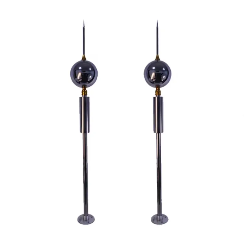 Universal Globe Lightning Rods with Stainless Steel 304 up 85 Meters Protection Radius 10-Year Warranty for Buildings Structures