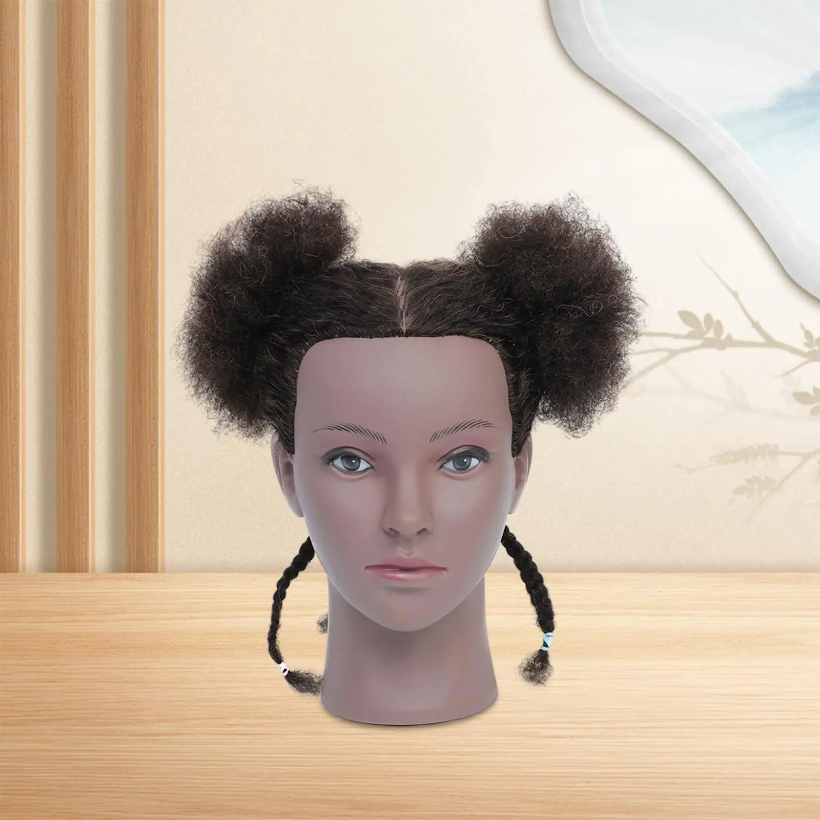 

Mannequin Head with Hair Shop African Curly Cosmetology Head for Hairdresser