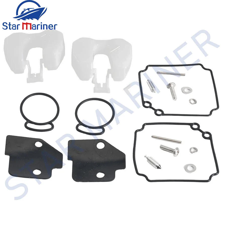 

2Sets 6L2-W0093 Carburetor Rebuild Kit for Yamaha 2T Outboard 20 25 HP Boat Motor Engine Parts 6L2-W0093-00 18-7739