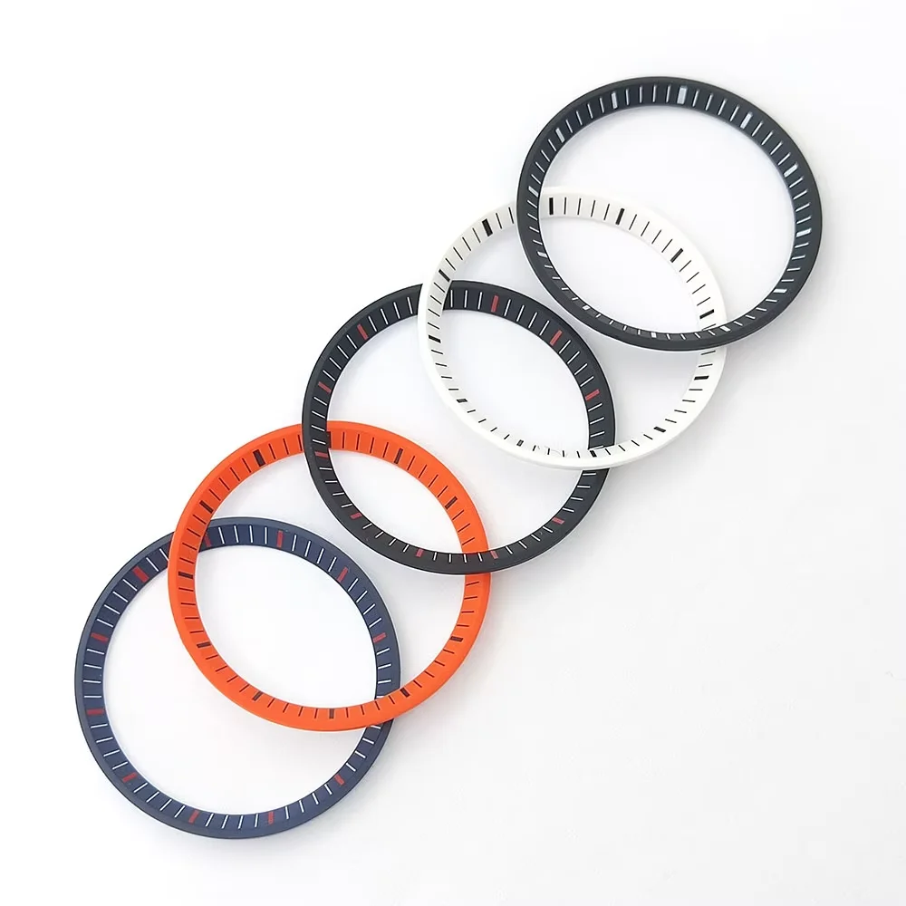 32.5mm-27.5mm Watch Ring Plastic Watch Chapter Ring Various Colors Fits SKX007 SKX009 NH35/NH36 Case Watch Parts Watch Accessori