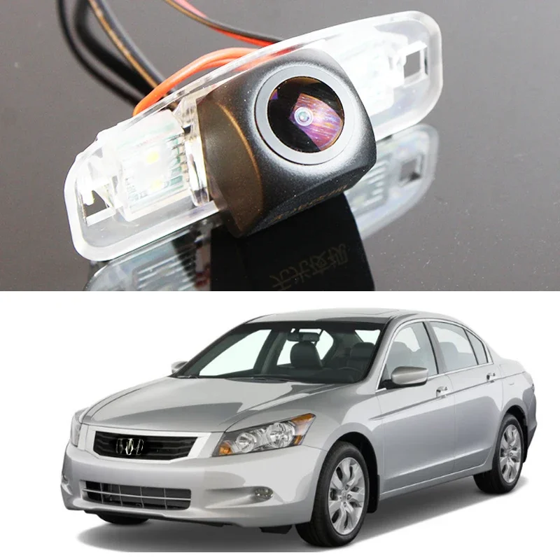 For Honda Accord Eighth generation 2008~2012 Car Rear Camera Reverse Image Night View AHD CCD WaterProof 1080 720 Back