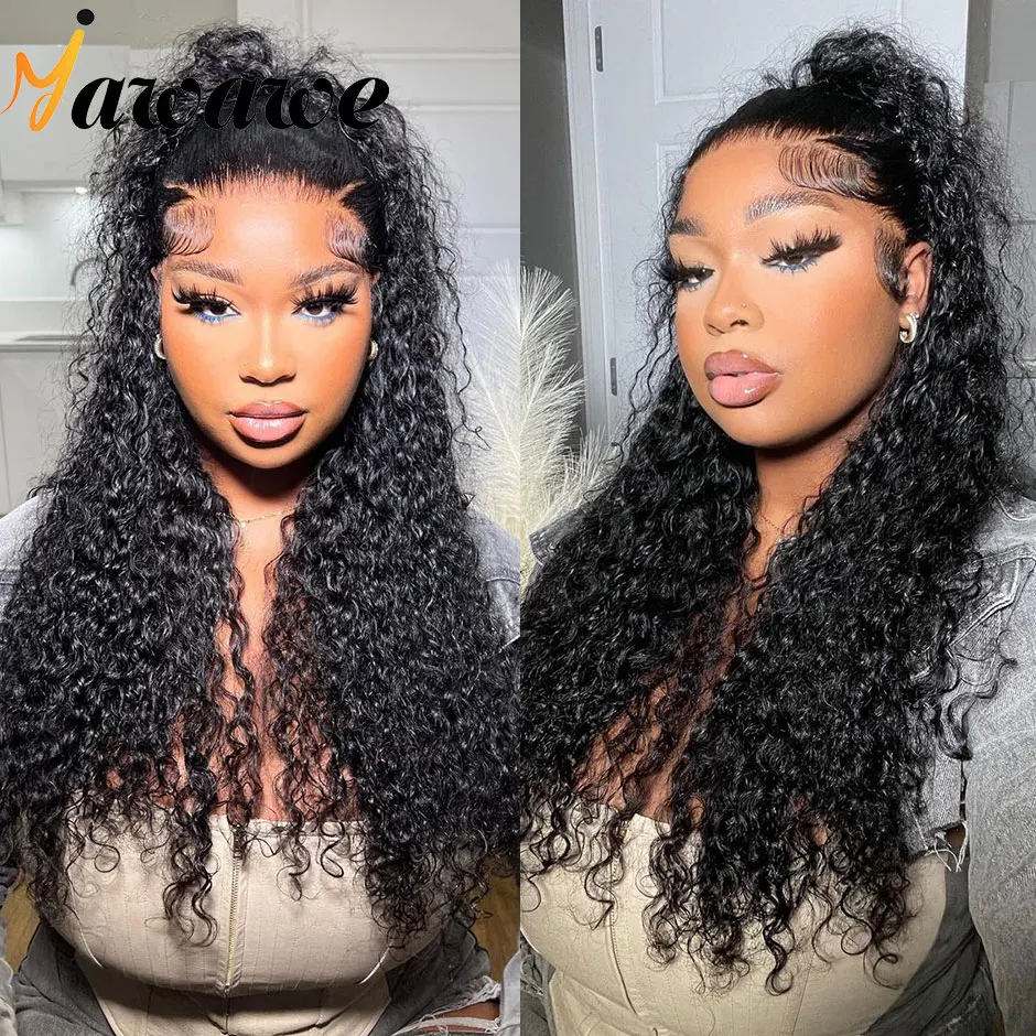 Water Wave Ready To Wear HDLace Closure Wigs Human Hair Preplucked Lace Frontal Pre-Cut Lace 6x4 Glueless Wear Go Wigs Yawawe