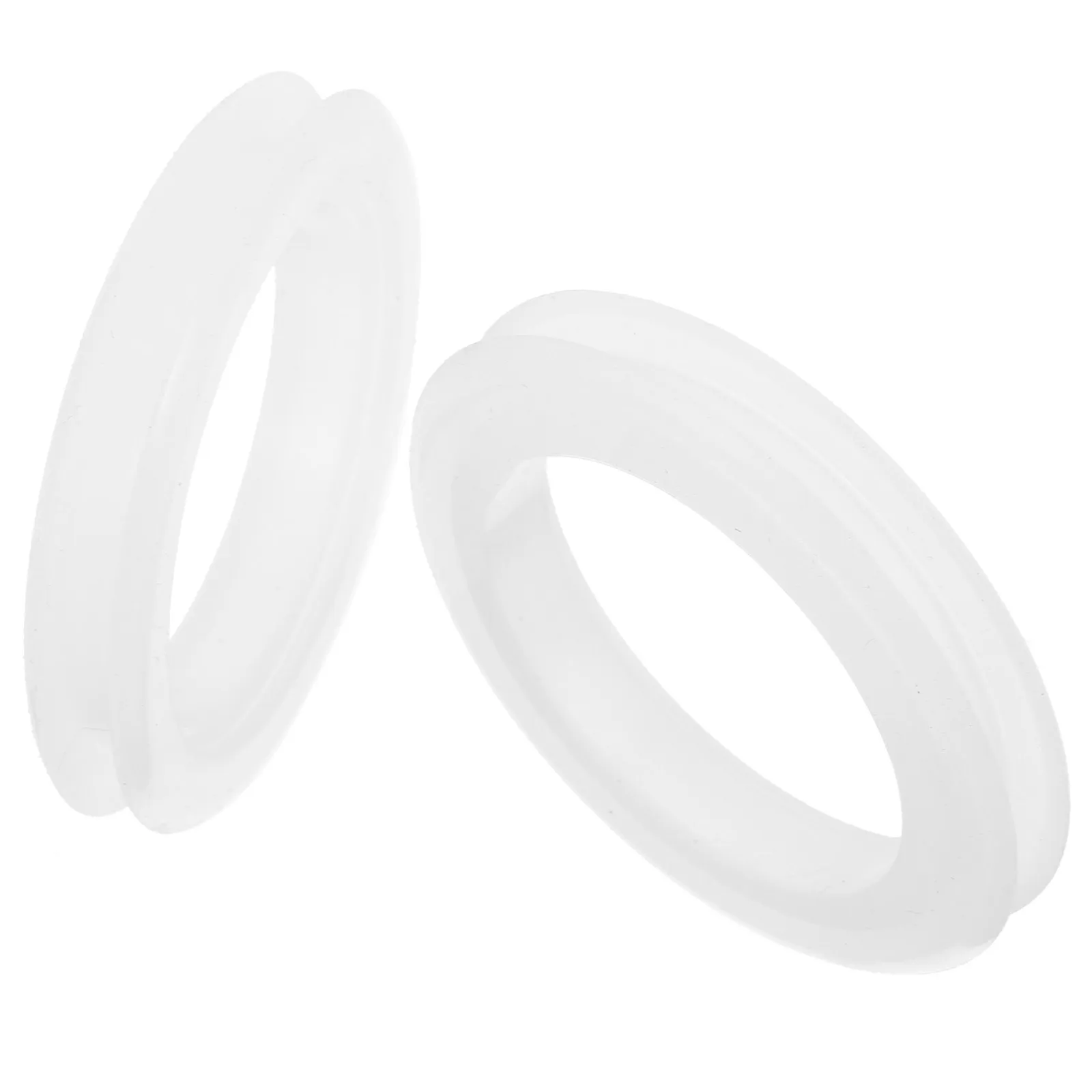 2Pcs Transparent Silicone Umbrella Hole Rings Table Parasol Rings Outdoor Patio Umbrella Protector Fixing Tool