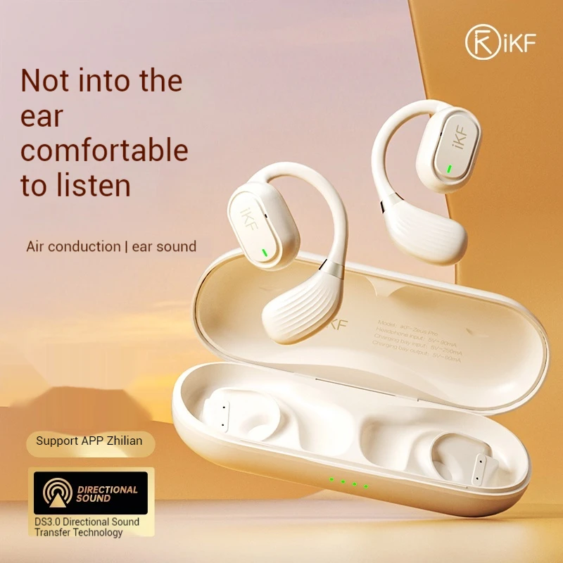 iKF Zeus Pro Wireless Earphones With 4 Mics DS3.0 Noise Reduction Stereo Surround Sound IPX5 Waterproof Custom Bluetooth Earbuds