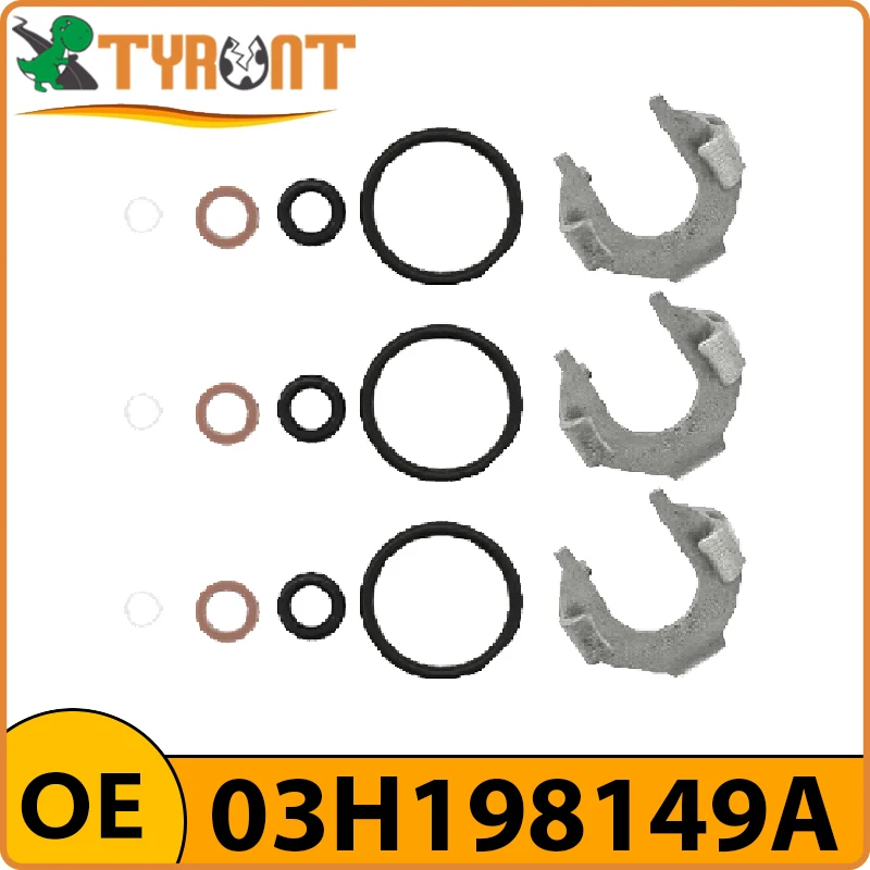 3 комплекта уплотнений топливной форсунки 03H198149A TYRNT для Audi Q7 VW Atlas CC EOS Passat Touareg Phaeton Skoda Superb запасные части