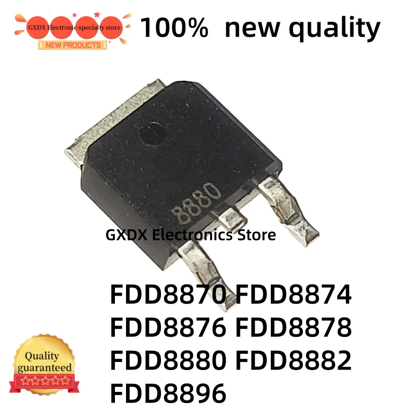 10-20PCS new FDD8878 FDD8880 FDD8882 TO-252 FDD8870 FDD8874 FDD8876 FDD8896 MOS field-effect transistor