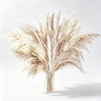 Boho Natural Dried Pampas Grass Bouquet, Bunny Tails Grass Mixed Dried Floral, Vase Filler for Home Table Wedding Decor, Christmas Valentine's Day Party Decoration, Holiday Gift for Girlfriend Mom Women 6