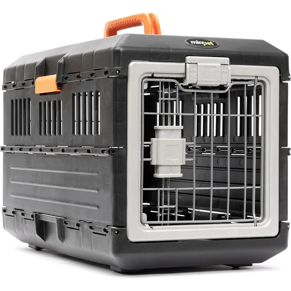 

Premium Collapsible Design Portable Kennel for Small Pets - Indoor/Outdoor - 360-Degree Ventilation&Hard Plastic Wall Protection